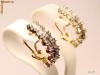 cercei aur 10K cu diamante vintage classics diamonds Video !
