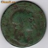 Sestert moneda uriasa TRAIAN patina verde lucioasa superba