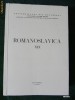 ROMANOSLAVICA XIX. 1980. STUDII ROMANO - SLAVE ROMANOSLAVICA XIX. 1980. STUDII ROMANO - SLAVE