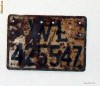 numar inmatriculare wehrmacht luftwaffe german wl militar german foarte rar cu stampila
