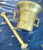 URIAS MOJAR DE BRONZ VECHI , CU PISTIL ,PENTRU DECORATIUNI  SPECIALE