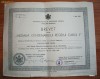 Brevet - Medalia Centenarului Regelui Carol I - 9 mai 1939
