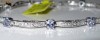 Bratara aur alb 14K ornata cu 2.75ct TANZANITE si DIAMANTE