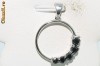 superb pandantiv aur alb 14K cu diamante negre 0,60CT !!!