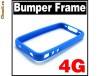 BUMPER SILICON IPHONE 4 4G LIGHT BLUE!HUSA TOC CARCASA!PROTECTIE MAXIMA