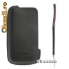 HUSA E5 PIELE NEAGRA SAU ALBA ORIGINALA + CADOU CURELUSA PIELE NOKIA + LIVRARE GRAUITA