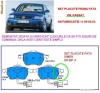 set placute frana punte fata VW PASSAT(11.00-05.05), AUDI A4 (8E)