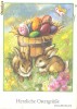Felicitare color, Pasti, limba germana, 1982, circulata, 105 x 148 mm