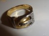 UNICAT!- Curelusa -inel  de 18k si catarama din platina '', tintata ''in  briliante!