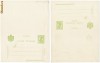RFL 1909 ROMANIA carte postala Tipografiate intreg postal cu raspuns neuzat