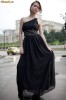 Rochie de seara din voal si sfoara