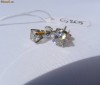 Cercei STUD cu 2 BRILIANTE de 5 mm (2*0.51 carate) clare si stralucitoare