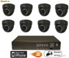 Kit Camere de supraveghere cu 8 camere de interior ANTI-Vandal si Digital Video Recorder (DVR) 3008 QUEEN