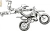 Tatuaje de perete, Stickere de perete, Motocross