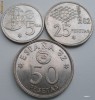 Spania - set 5 , 25 , 50 pesetas 1980 - C.M. Espana '82