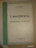 EUGEN LOVINESCU - T. MAIORESCU SI POSTERITATEA LUI CRITICA {1943}
