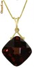 lantisor aur galben14K cu pandant granat natural 8.75CT