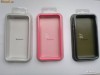 Bumper Case Apple IPHONE 4 ROZ PINK ROZ NEGRU SAU ALB SPECIAL DIN PLASTIC CAUCIUCAT NOU SIGILAT + LIVRARE GRATUITA