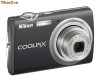 Camera foto Nikon Coolpix S220 slim black + husa de piele originala nikon
