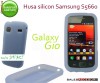 HUSA BLUE SILICON SAMSUNG S5660 GALAXY GIO - TRANSPORT GRATUIT