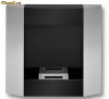 Semineu bioethanol, salon, Negru/Argintiu, seria Elegance, High Capacity