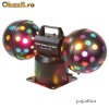 Lampa dubla Disco 2 BALLS rotativa NOUA