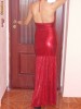 rochie de seara foarte sexy,lunga,culoare rosie,masura S