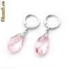 CERCEI TEARS - SWAROVSKI  ELEMENTS - MONTURA ARGINT