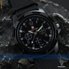 ceas sport militar negru swiss army
