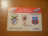 Bilet fotbal Semifinala  Benfica -Steaua Bucuresti 2-0 , anul 1988