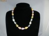 COLIER PERLE DE CULTURA MULTICOLORE, AKOYA, SUPERBE!!!
