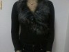 BLUZA  DIN CASMIR CU GULER DE BLANA