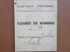Carnet de membru in Clubul sportiv Feroemail Ploiesti din 1939
