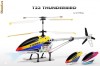 Elicopter RC profesional 4 canale Shuttle T23 64cm exterior, sistem servo control, giroscop pro, pale rezistente, raza 75m, telecomanda LCD