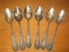 Set 6 lingurite Argint,   foarte vechi