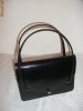 Geanta Piele Crocodil ~ Neagra ~ Vintage