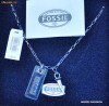 STOC * Lantic si pandativ din otel si piele fashion FOSSIL JF84952 *STOC* 60% reducere, cadoul ideal!