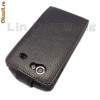 Husa din piele naturala neagra Samsung Google Nexus i9020 + gratuit folie de protectie ecran