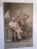 Fotografie a doi ofiteri, 10 iule 1916,  Dimensiuni 16 x 10 cm