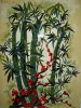 Tablou pictat Decor Japonez 60cm x 40cm (bambus,feng-shui,pictura)