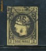 RFL 1867 ROMANIA - Carol I cu favoriti timbru 2 parale pe hartie subtire stampilat