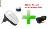 Pachet Incarcator / alimentator USB universal priza + AUTO