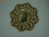 PLACHETA DECORATIVA DIN BRONZ