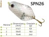 Lingurite oscilante Spn 26 Baracuda 8g/18g/24g