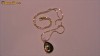 PANDANT AMETIST CU 2 ZIRCONII NATURALE, CU LANTISOR PLACATE CU AUR DE 18 K