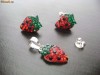 SET ARGINT MODEL CAPSUNI CRISTALE SWAROVSKI CUTIE CADOU