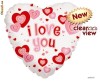 Balon folie metalizata I LOVE YOU HEARTS