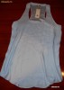 Maieu vesta satin RIVER ISLAND culoare bleu masura L