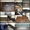 BORSETA PORTOFEL GEANTA  BARBATI FASHION firma GIORGIO ARMANI, PIELE NATURALA NEAGRA cu IMPRIMEU ARMANI