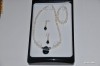 Martisor set  cadou colier, bratara, cercei perle de cultura si agat negru